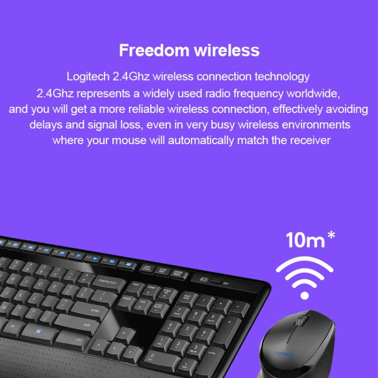 Logitech MK345 Wireless Keyboard and Mouse for Gaming PC