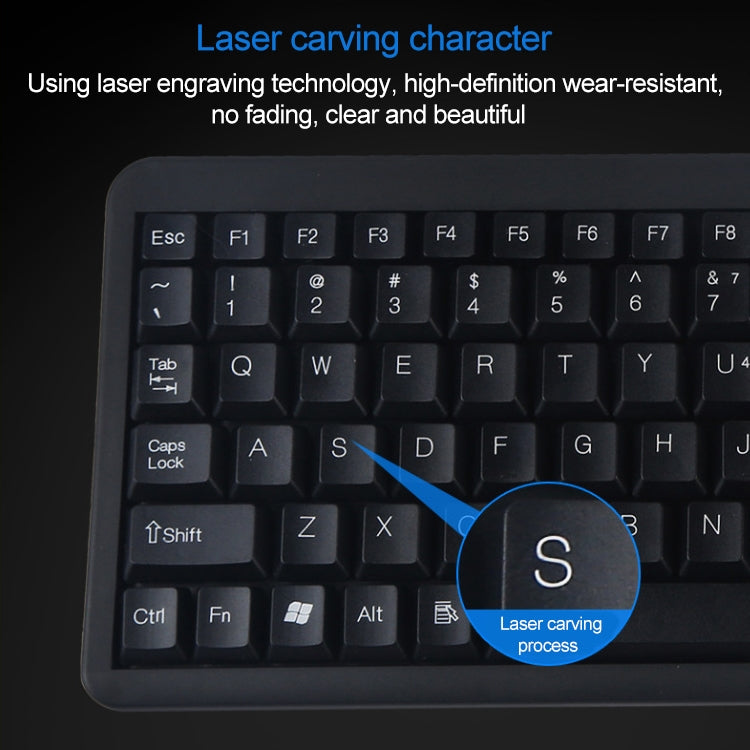 Clavier Gaming DS-8800 PS/2 Étanche avec Gravure Laser