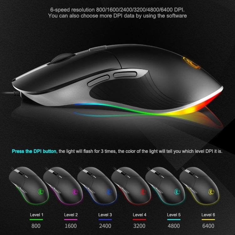 iMICE X6 6-Button RGB Wired Gaming Mouse