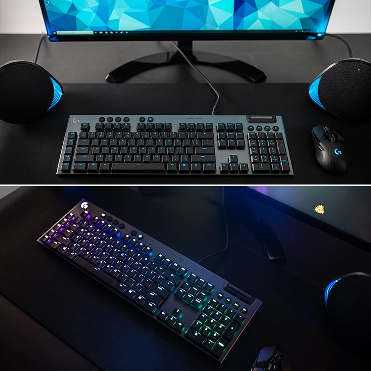 Clavier gaming mécanique Logitech G813 RGB filaire 1,8 m