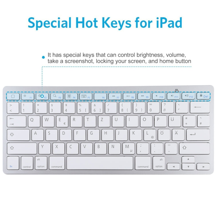Ultra-Thin Bluetooth Keyboard for Gaming and Tablets