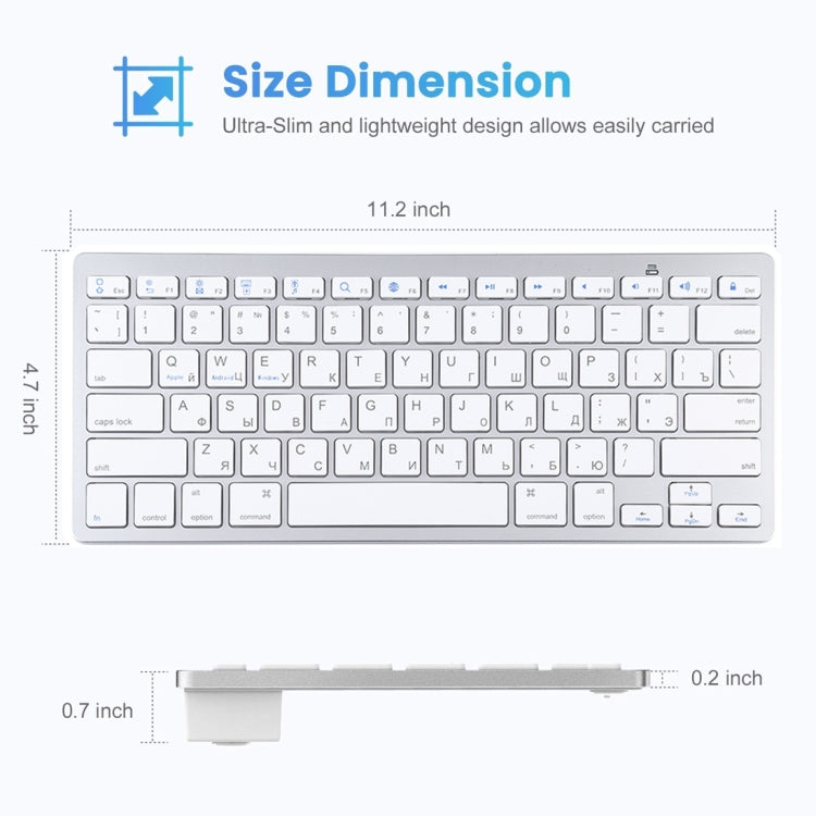 Clavier Bluetooth Ultra-fin pour Gaming et Tablettes