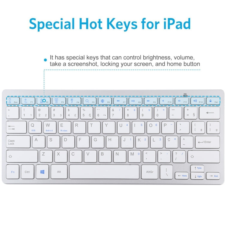Clavier Bluetooth Ultra-fin pour Gaming sur Tablettes et