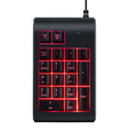 Clavier numérique filaire rétroéclairé tricolore pour gaming