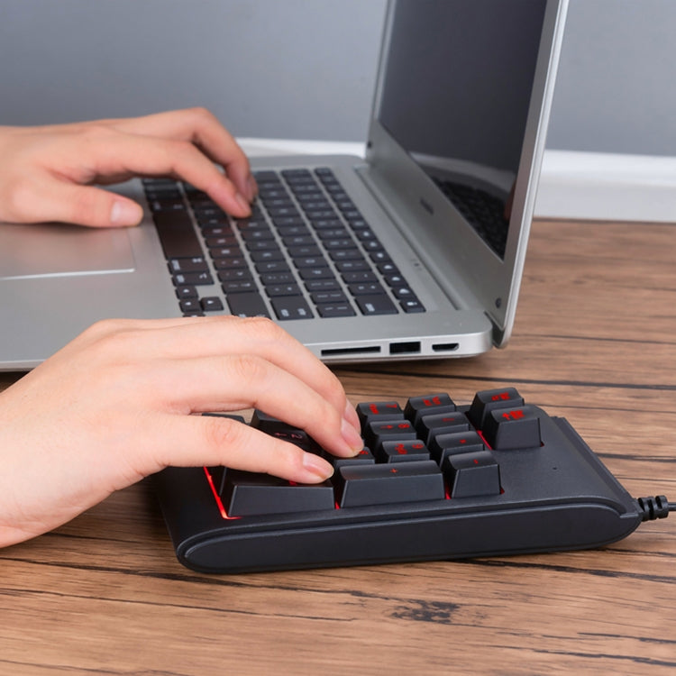 Clavier numérique filaire rétroéclairé tricolore pour gaming