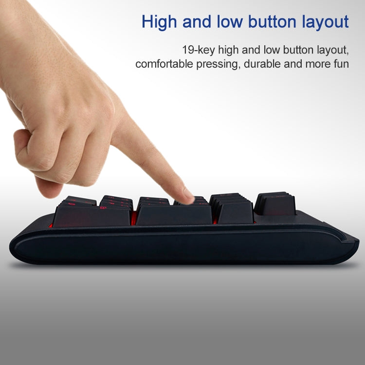 Clavier numérique filaire rétroéclairé tricolore pour gaming