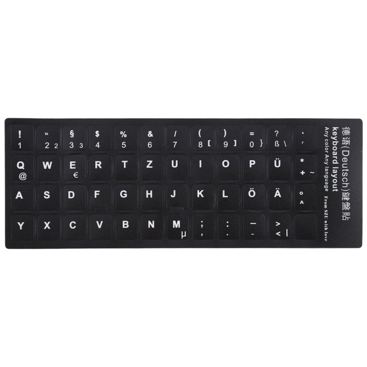 German Keyboard Stickers for PC - Gaming Accessory