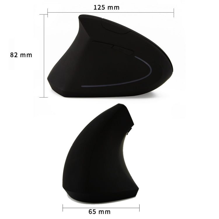 2.4 GHz Rechargeable Vertical Gaming Mouse for Left-Handed Users