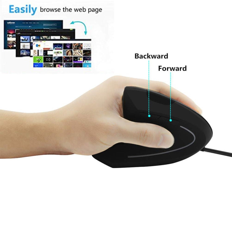 2.4 GHz Rechargeable Vertical Gaming Mouse for Left-Handed Users