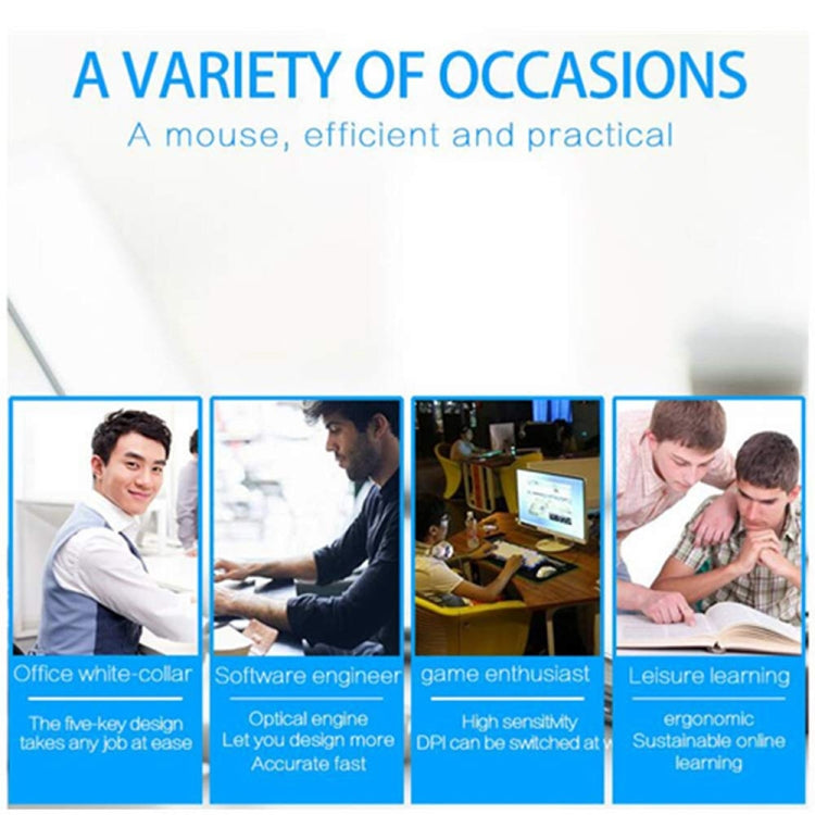 Left-Handed Wireless Vertical Mouse - 2.4 GHz Gaming