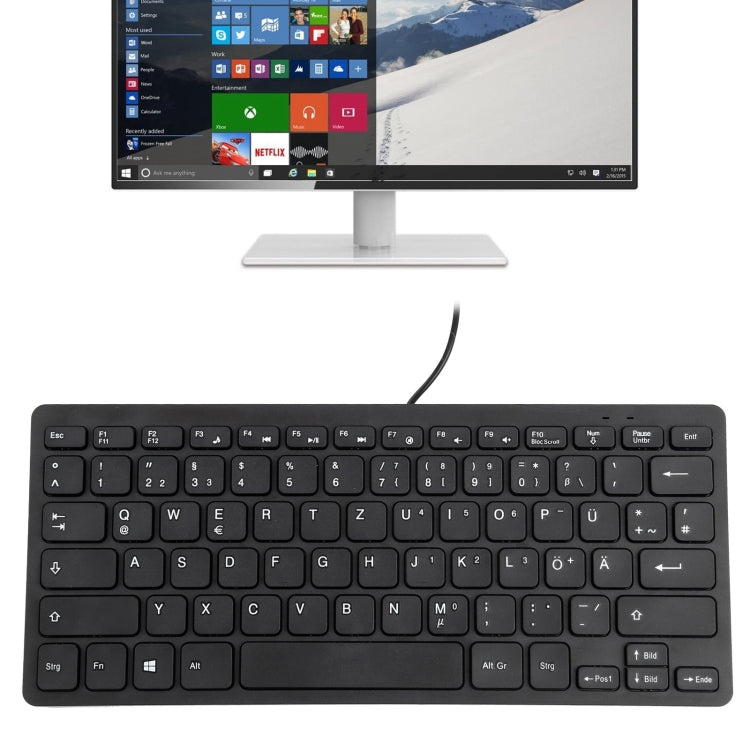 Mini clavier filaire ultra fin TT-A01 pour gaming PC