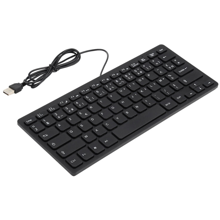 Mini clavier filaire au design ultra fin TT-A01, version française, French Version