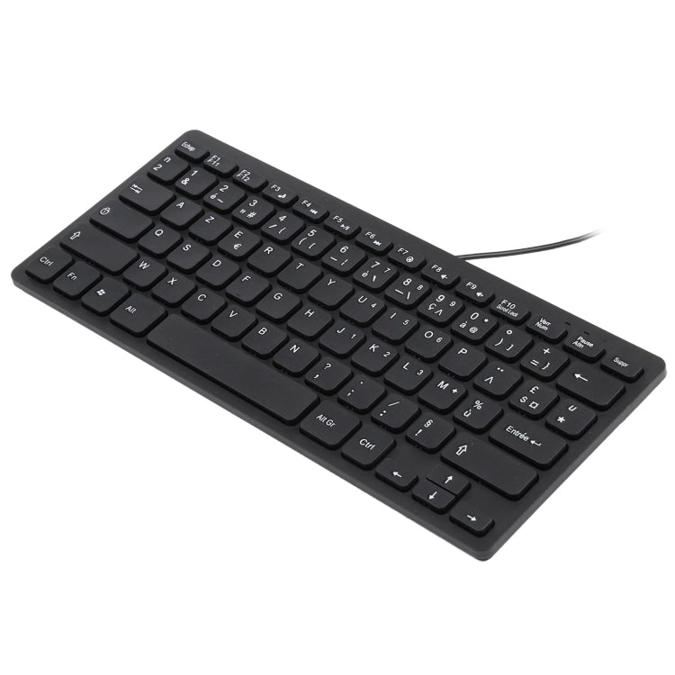 Mini clavier filaire au design ultra fin TT-A01, version française, French Version