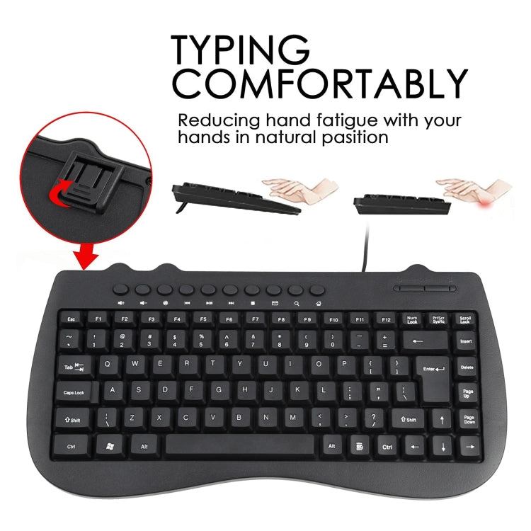 Mini multimedia wired keyboard for PC - KB-301B