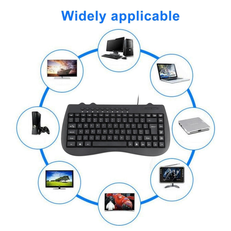 Mini multimedia wired keyboard for PC - KB-301B