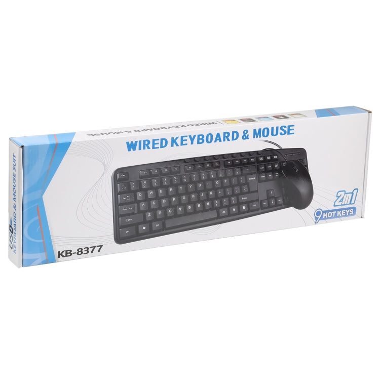 Ensemble Gaming Clavier et Souris Filaire USB KB-8377