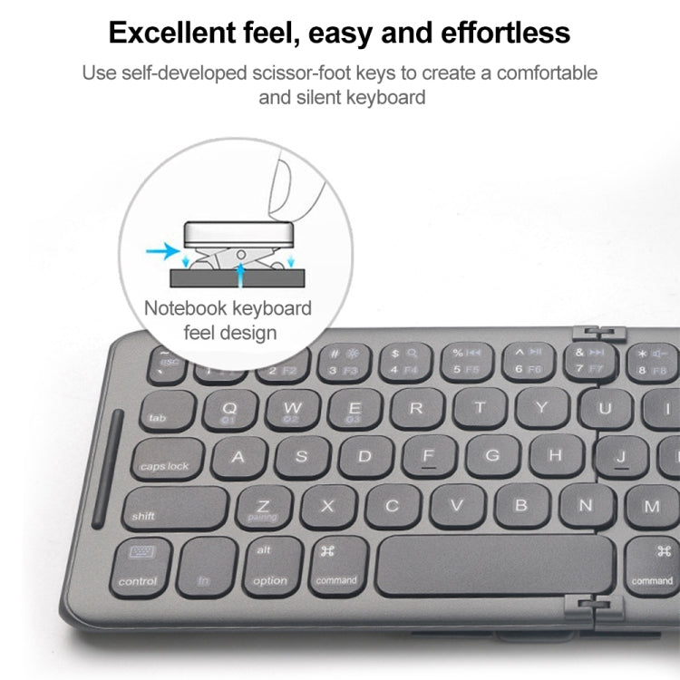 Clavier sans fil Bluetooth pliable pour PC et gaming
