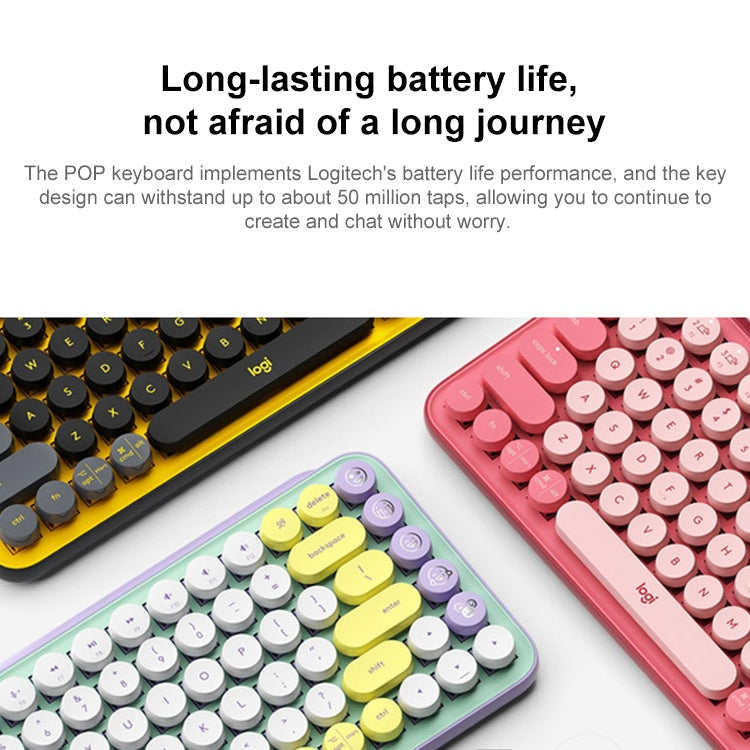 Clavier mécanique Bluetooth Logitech POP KEYS pour PC Gaming