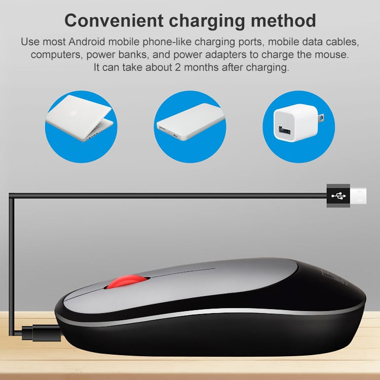 Mini souris sans fil rechargeable pour PC - ZGB 360 1000 dpi