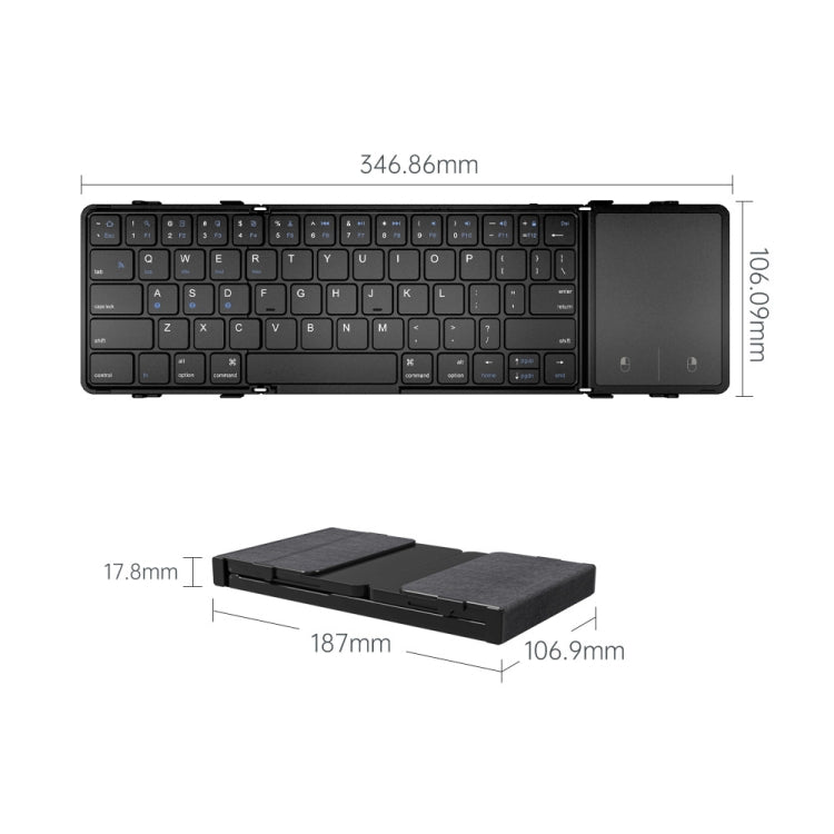 B1053 Portable Bluetooth Keyboard: Stylish Gaming Accessory