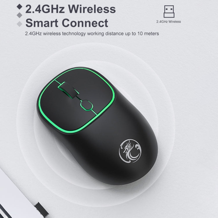 Souris sans fil silencieuse IMICE W-618 pour PC gaming