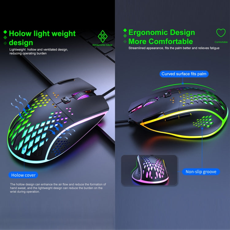 Souris Gaming iMICE T97 RGB 7200 DPI - Filaire & Performante