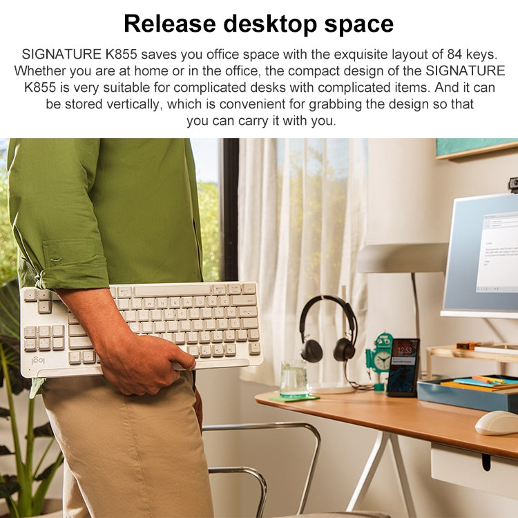 Logitech K855 Silent Bluetooth Mechanical Keyboard for PC