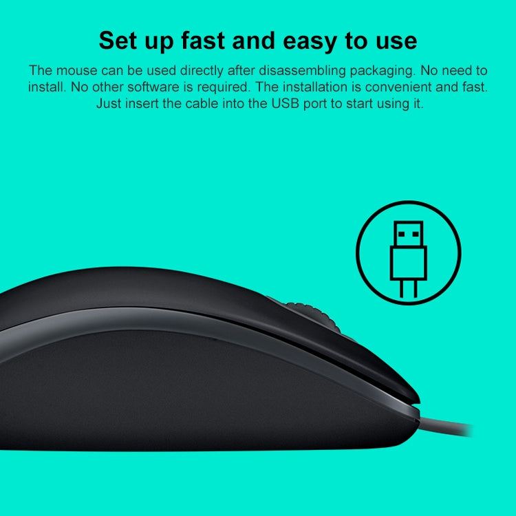 Souris Filaire Logitech M110 Silencieuse pour Gaming PC