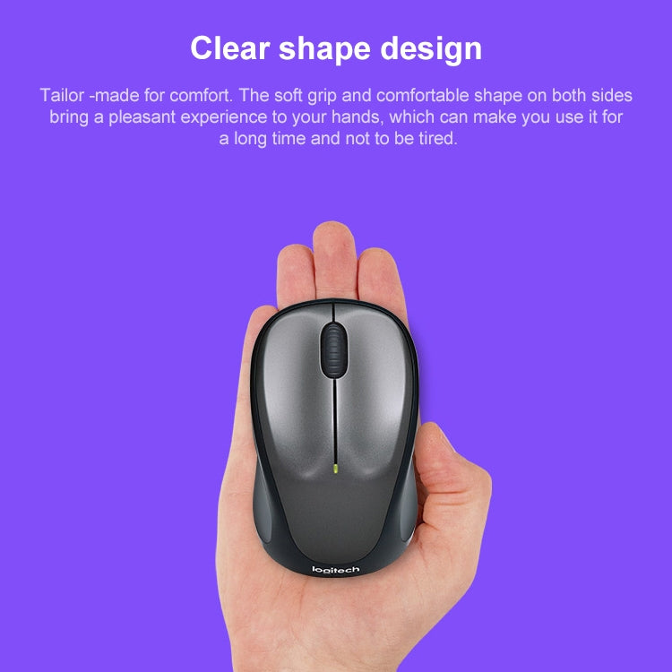 Logitech M235 Ergonomic Wireless Mouse 1000 DPI 2.4 GHz