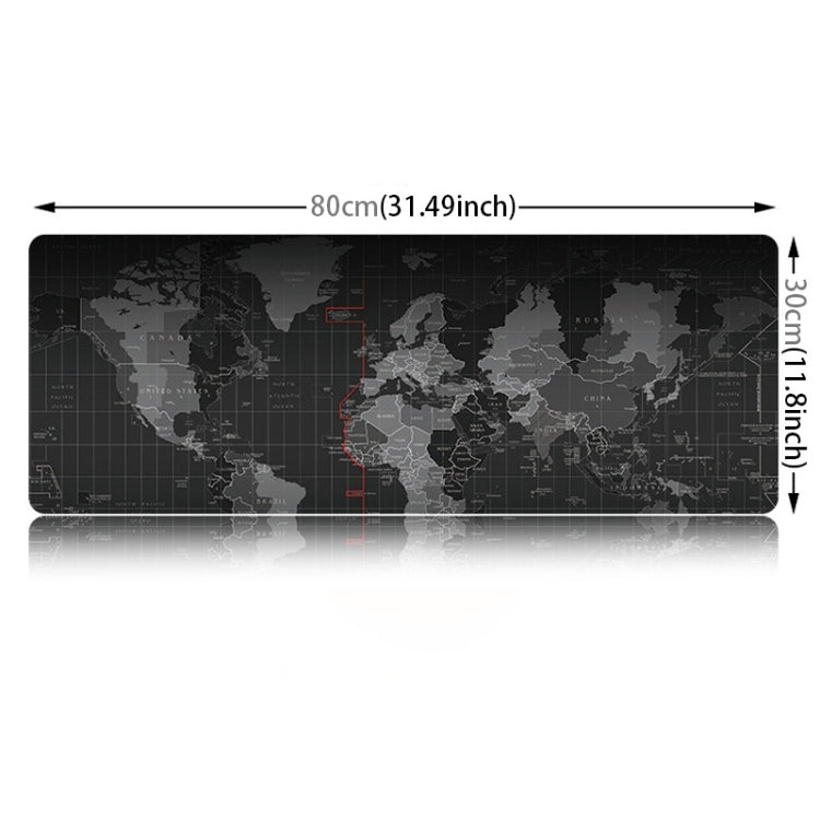 Tapis de souris gaming antidérapant 80x30 cm - Carte du