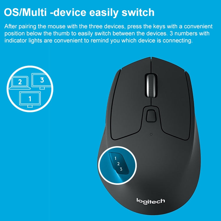 Logitech M720 Wireless Gaming Mouse - Bluetooth & 2.4 GHz
