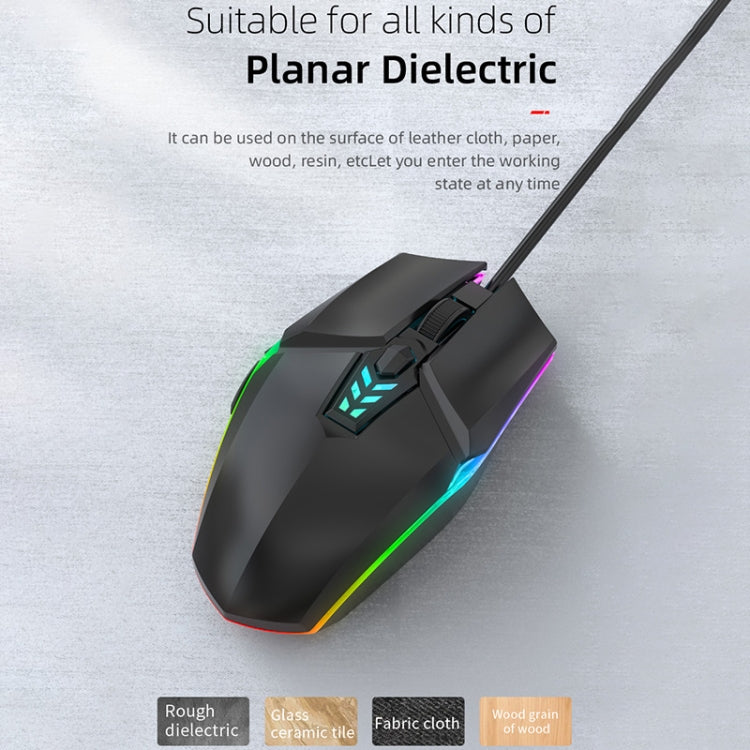 S700 Wired USB Gaming Mouse with Dynamic RGB Lighting
