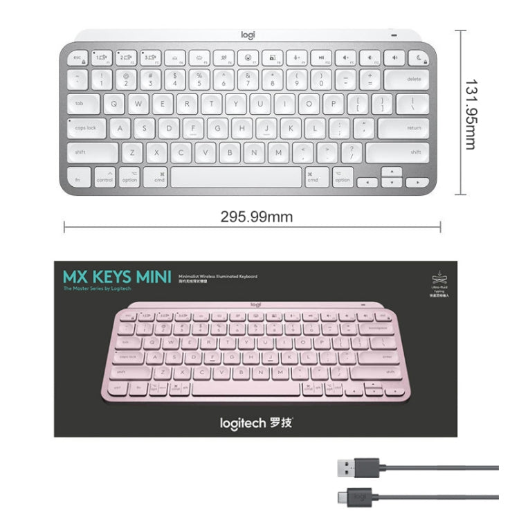 Clavier Logitech MX Keys Mini sans fil pour gamers élégant