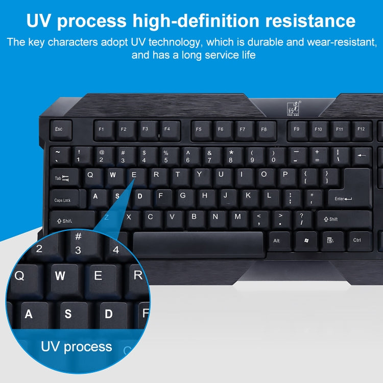 Clavier de jeu USB filaire ZGB Q19 pour PC gamer