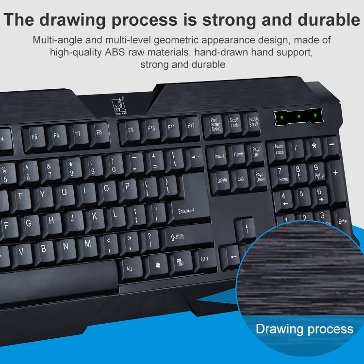 Clavier de jeu USB filaire ZGB Q19 pour PC gamer