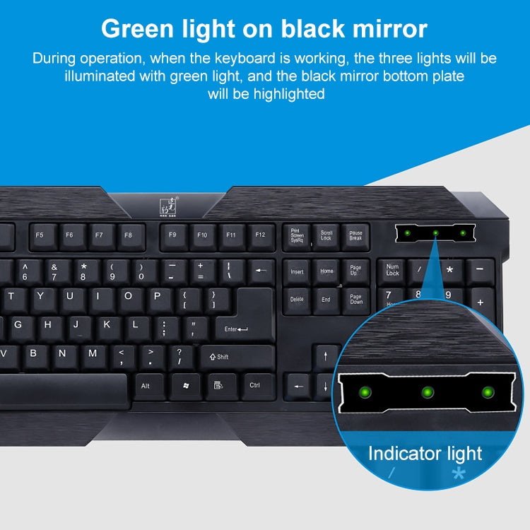 Clavier de jeu USB filaire ZGB Q19 pour PC gamer