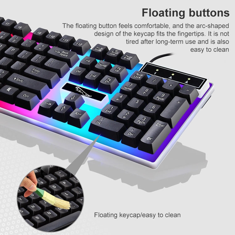 Ensemble Clavier Souris Filaire Lumineux pour Gaming ZGB G21