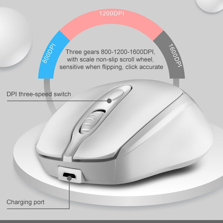 Mini souris gaming rechargeable sans fil 1600 dpi