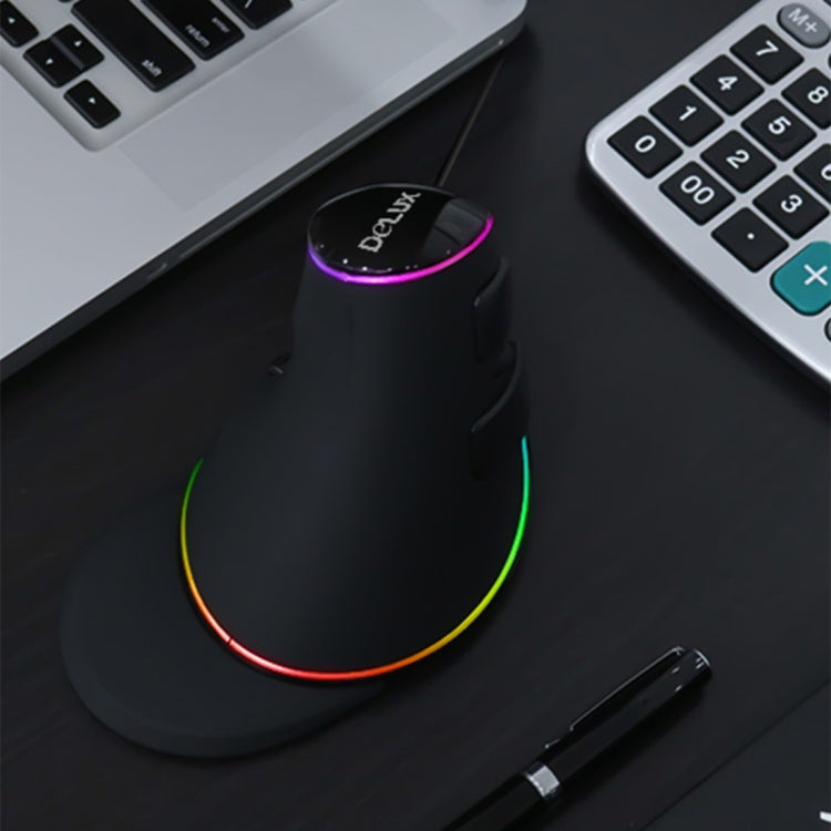 Souris Gaming Ergonomique DELUX M618 Plus RGB 4000DPI