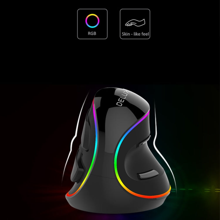 Souris Gaming Ergonomique DELUX M618 Plus RGB 4000DPI