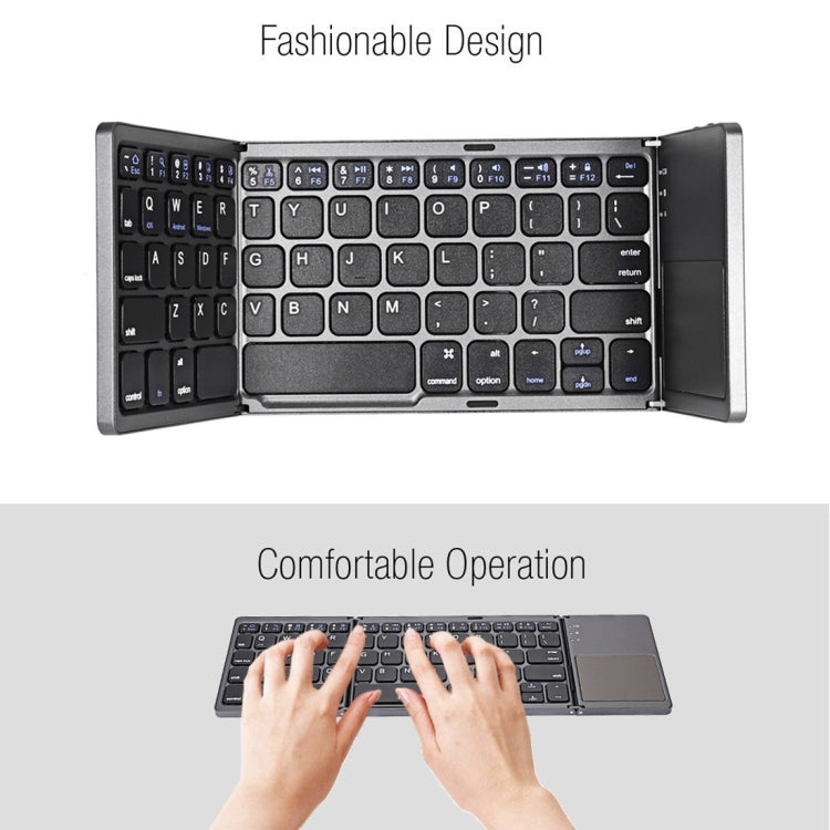 Clavier Bluetooth pliable avec pavé tactile pour gamers