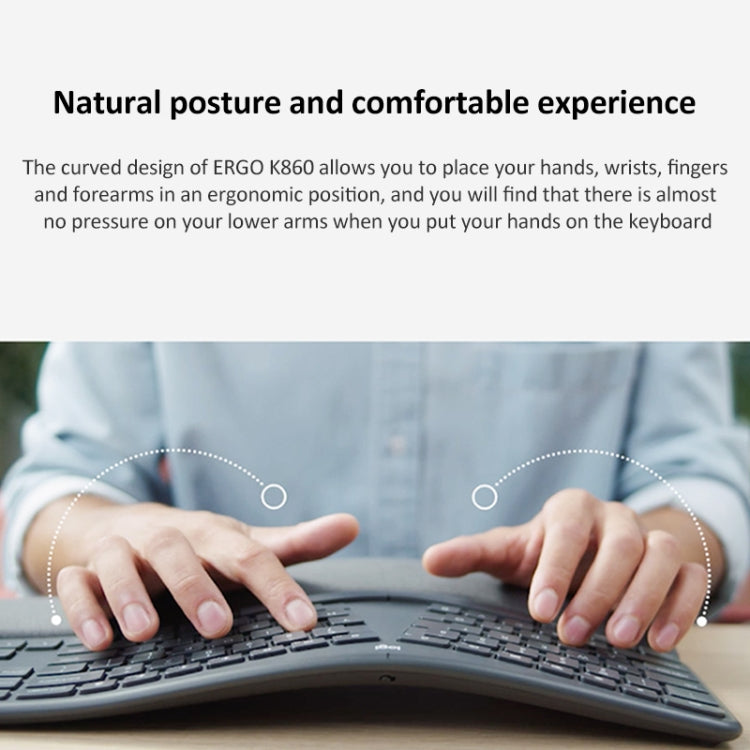 Logitech ERGO K860 Wireless Ergonomic Gaming Keyboard