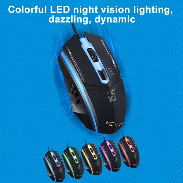 Souris de jeu optique Chasing Leopard 199 LED 1600DPI
