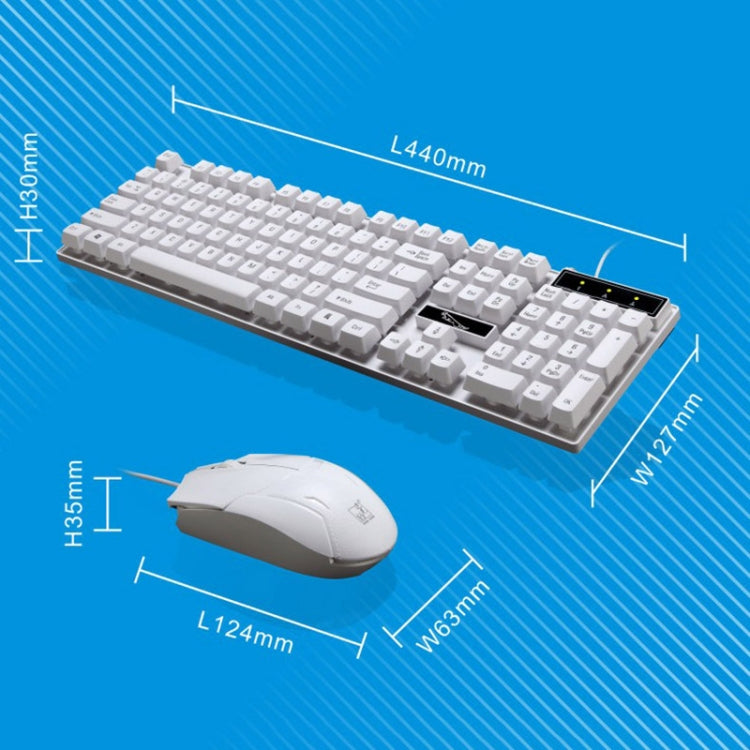 Clavier et souris gaming filaires Chasing Leopard Q17