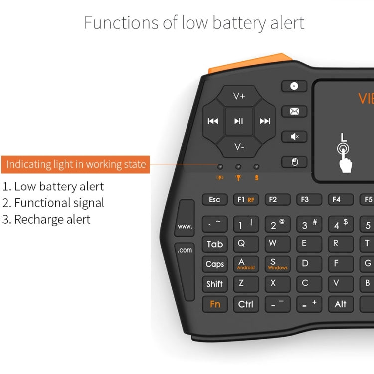 VIBOTON i8 Plus Wireless Keyboard for PC and TV Box