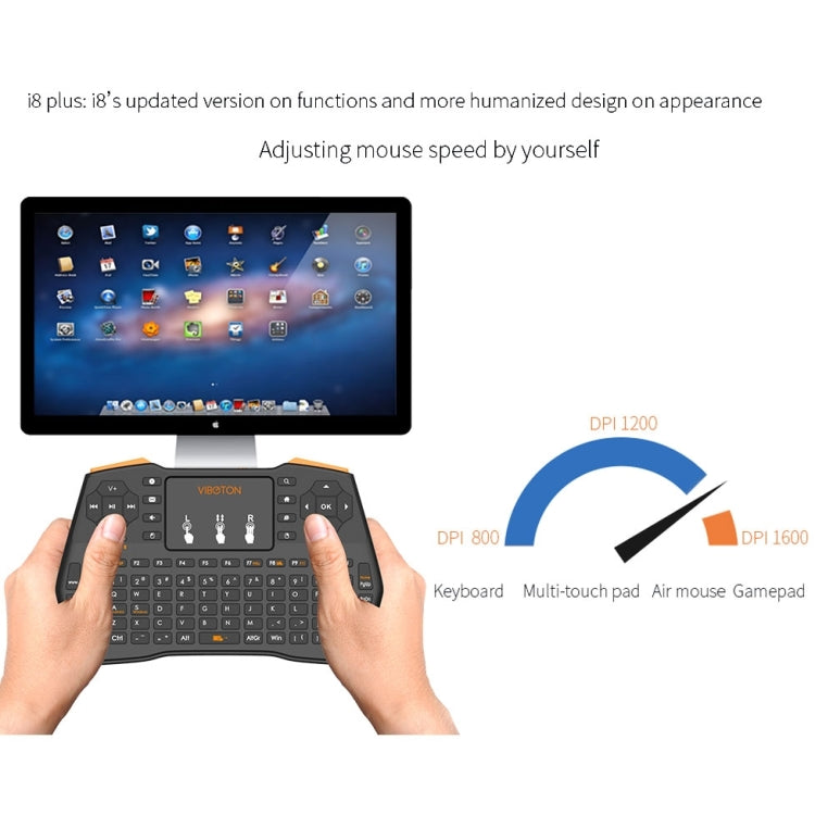 VIBOTON i8 Plus Wireless Keyboard for PC and TV Box