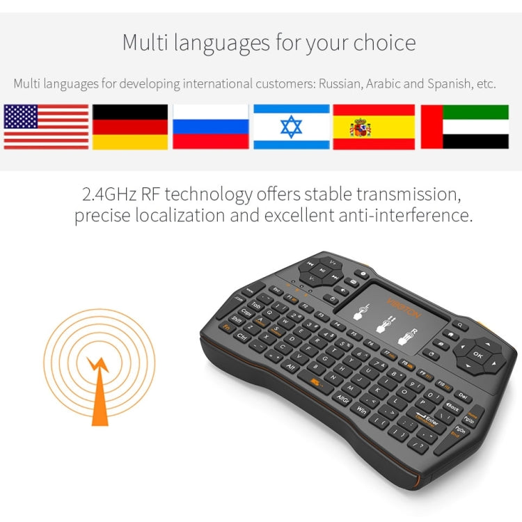 VIBOTON i8 Plus Wireless Keyboard for PC and TV Box