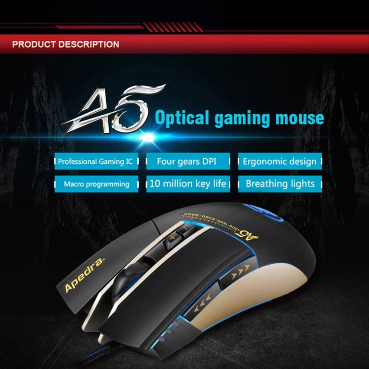 Souris de jeu iMICE A5 USB 3200 DPI pour PC et portable