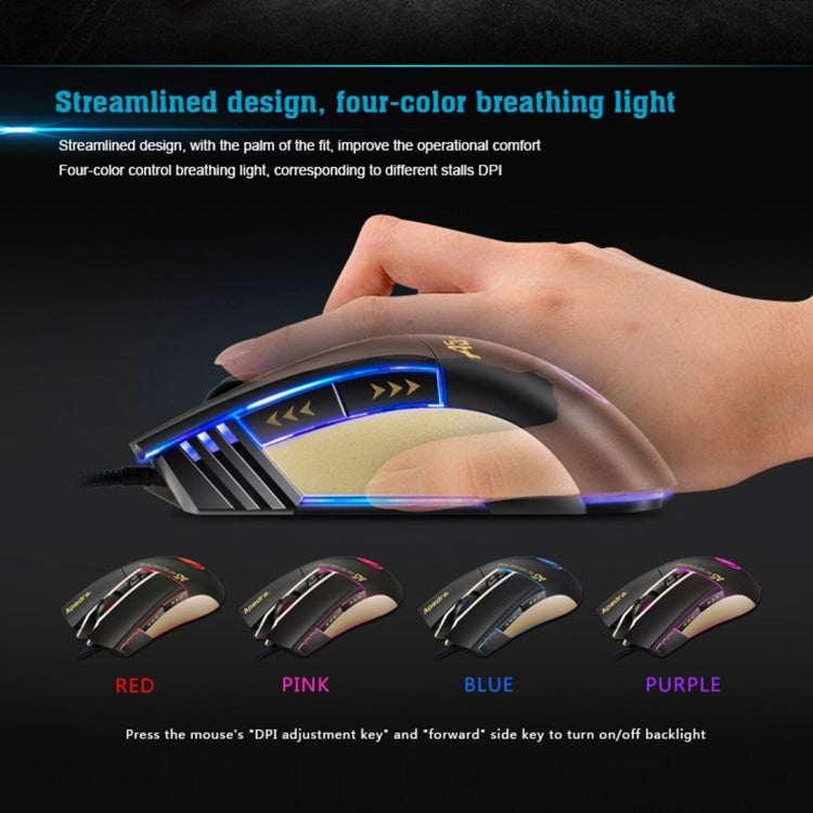 Souris de jeu iMICE A5 USB 3200 DPI pour PC et portable