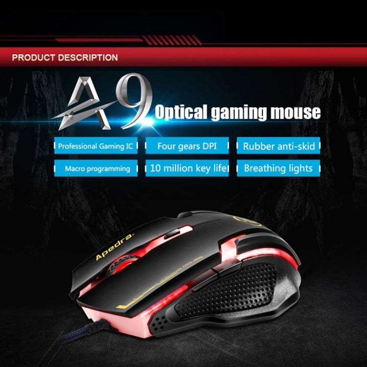 Souris de jeu iMICE A9 USB 3200 DPI pour PC et portable